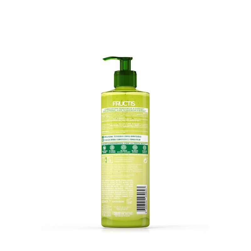 Garnier Fructis Vitamin Force Crema Sin Aclarado Con Naranja Roja, Vitamina C Y Biotina Para Pelo Con Tendencia A Caerse - 400Ml