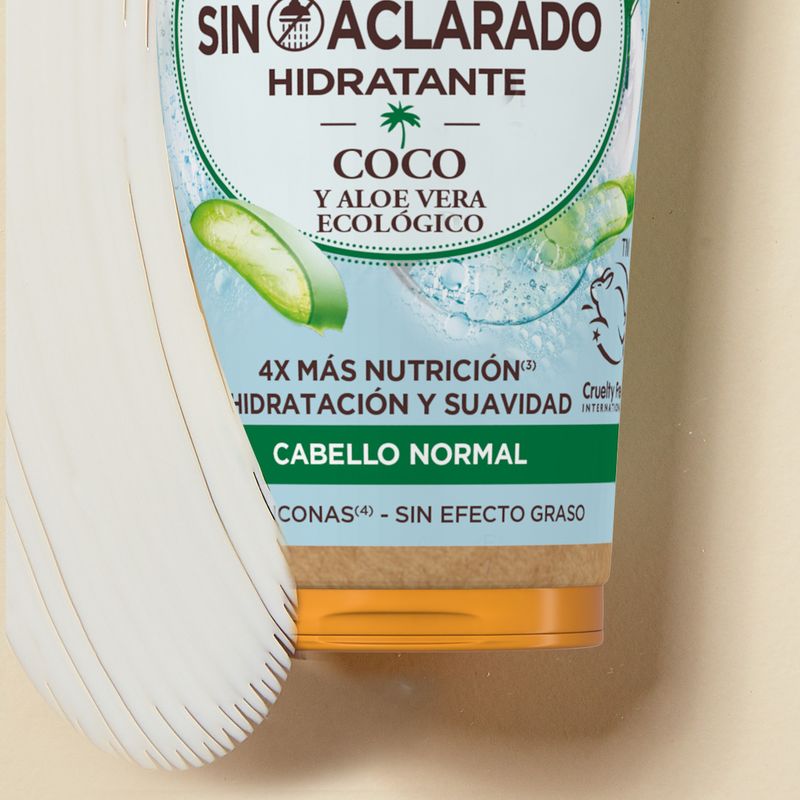 Garnier Original Remedies Acondicionador Sin Aclarado Coco Y Aloe Vera Ecológico Para Cabello Normal- 200 Ml