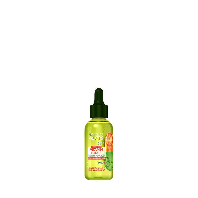 Garnier Fructis Vitamin Force Tratamiento Anti-Caída Con Naranja Roja, Vitamina C Y Biotina, 125Ml