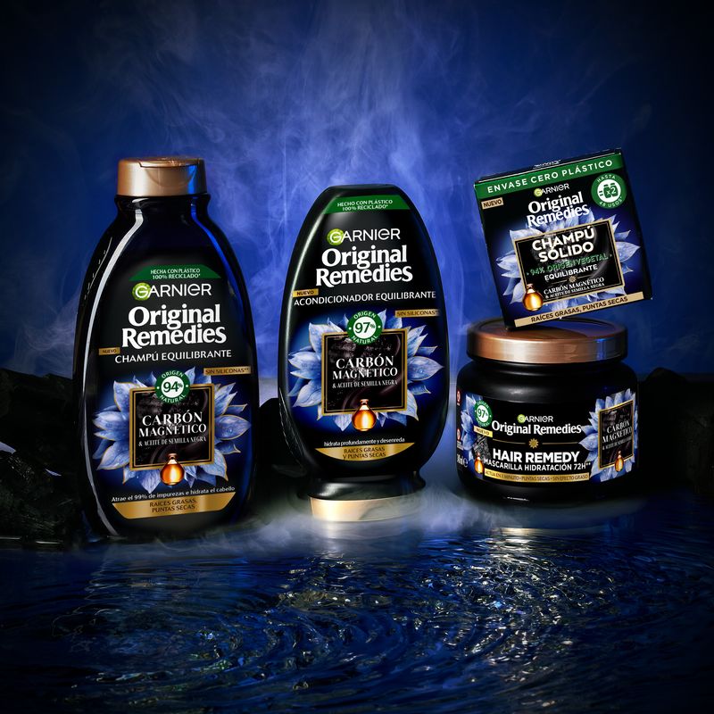 Garnier Original Remedies Carbón Magnético Champú Equilibrante