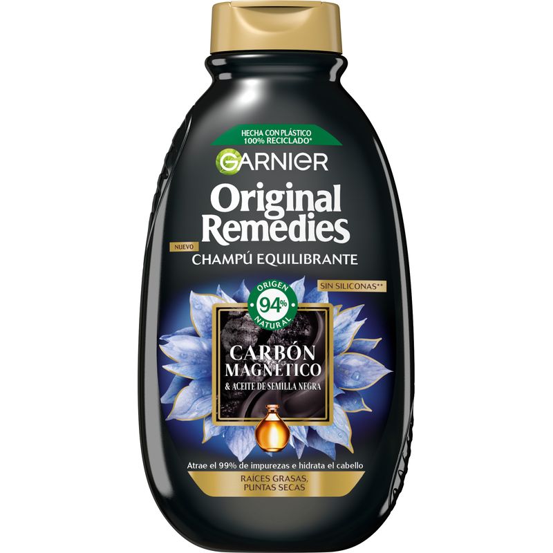 Garnier Original Remedies Carbón Magnético Champú Equilibrante