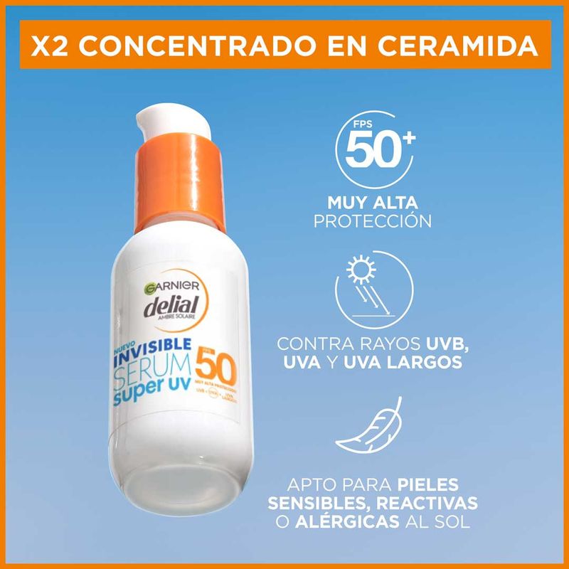 Delial Serum Invisible Super Uv Spf50 Protector Diario Sensación Ligera - 40 Ml