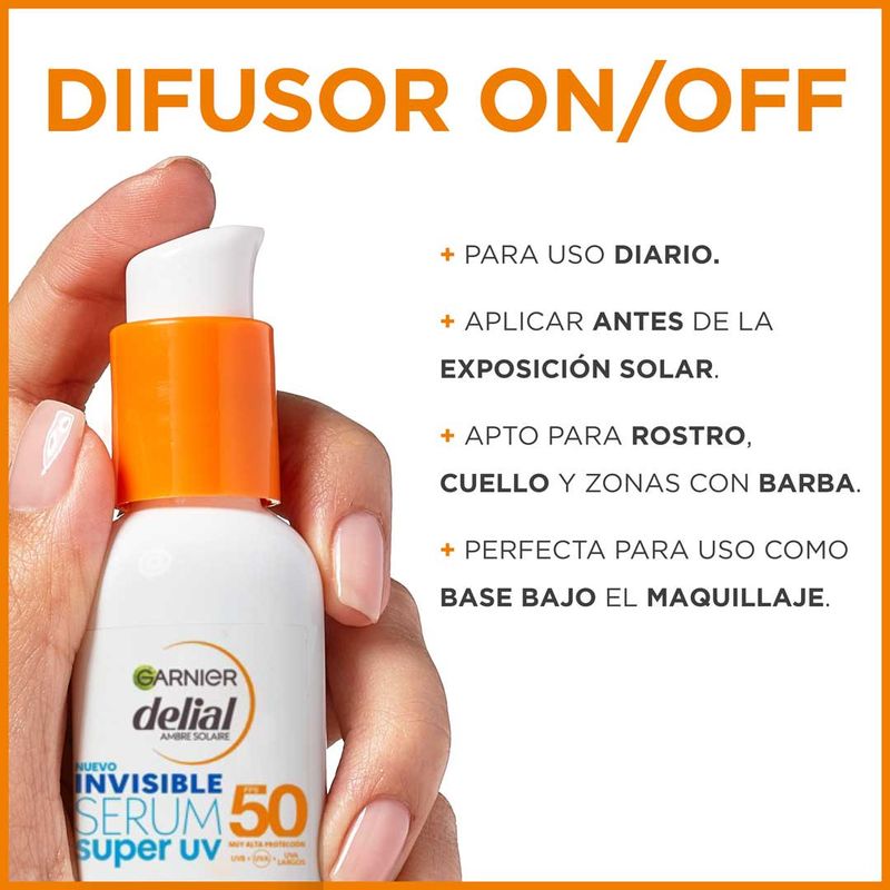 Delial Serum Invisible Super Uv Spf50 Protector Diario Sensación Ligera - 40 Ml