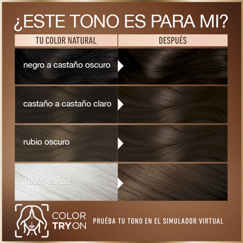 Garnier Good Coloración Permanente Sin Amoniaco, 90% Origen Natural Tono 4.0 Castaño Cacao.