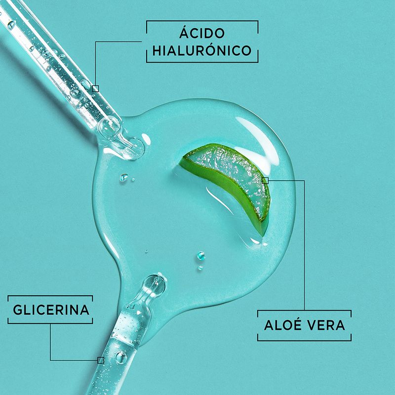 Garnier Sérum Hidratante Rellenador Aloe Hialurónico Con 3% Glicerina + Ácido Hialurónico + Aloe Vera.