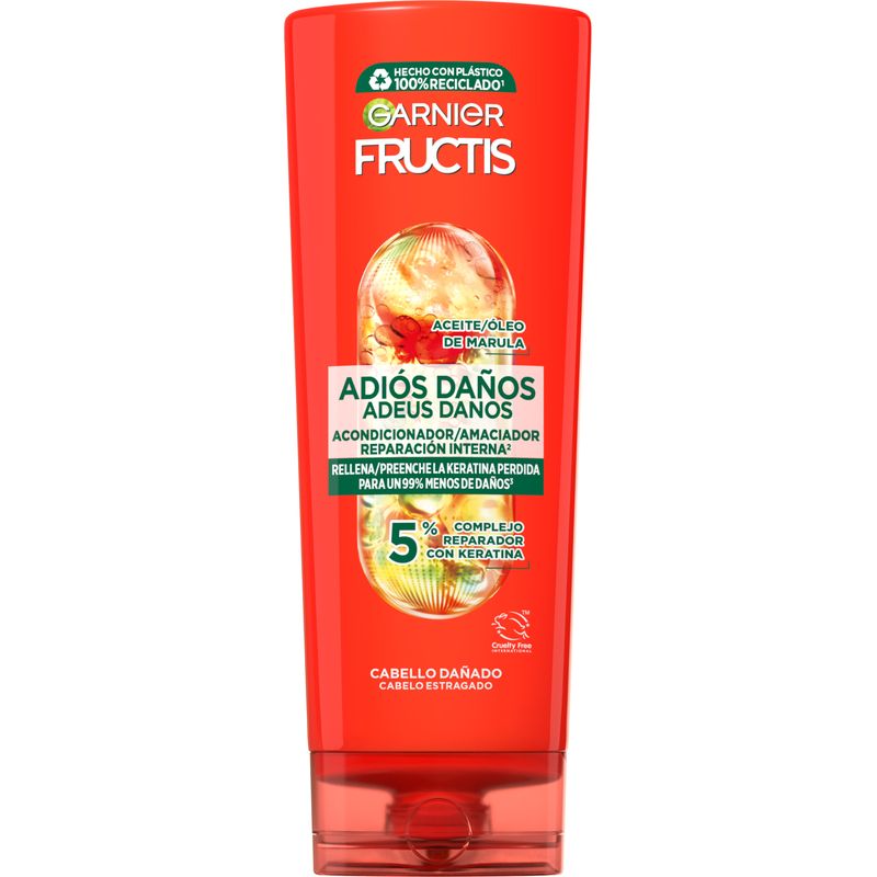 Garnier Fructis Acondicionador Adiós Daños Con Aceite De Marula Para Cabello Dañado 250Ml