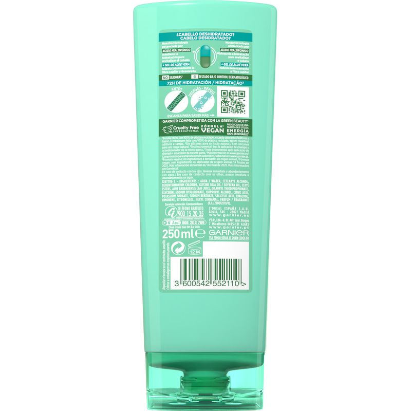 Garnier Fructis Acondicionador Aloe Vera Hydra Bomb 250Ml