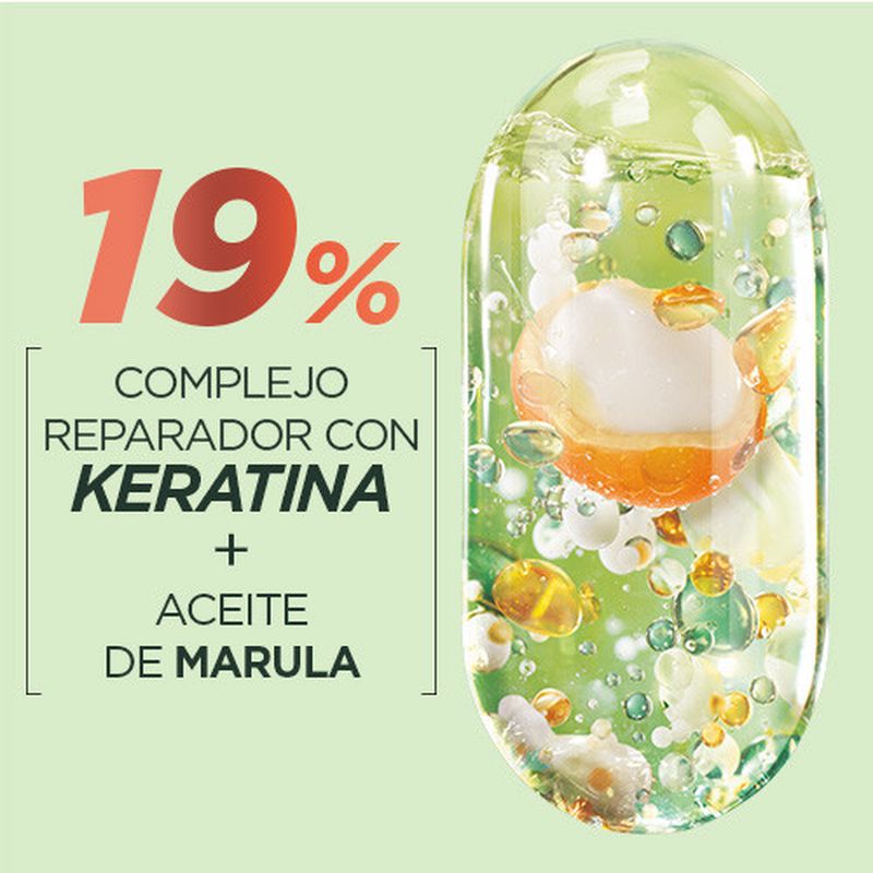 Garnier Fructis Tratamiento Intensivo Keratin Filler Adiós Daños Con Aceite De Marula Para Cabello Dañado 200Ml