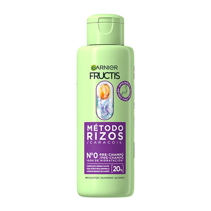 Garnier Fructis Método Rizos Pre-Champú Nº0 Para Rizos Hidratados Durante 100H 200Ml