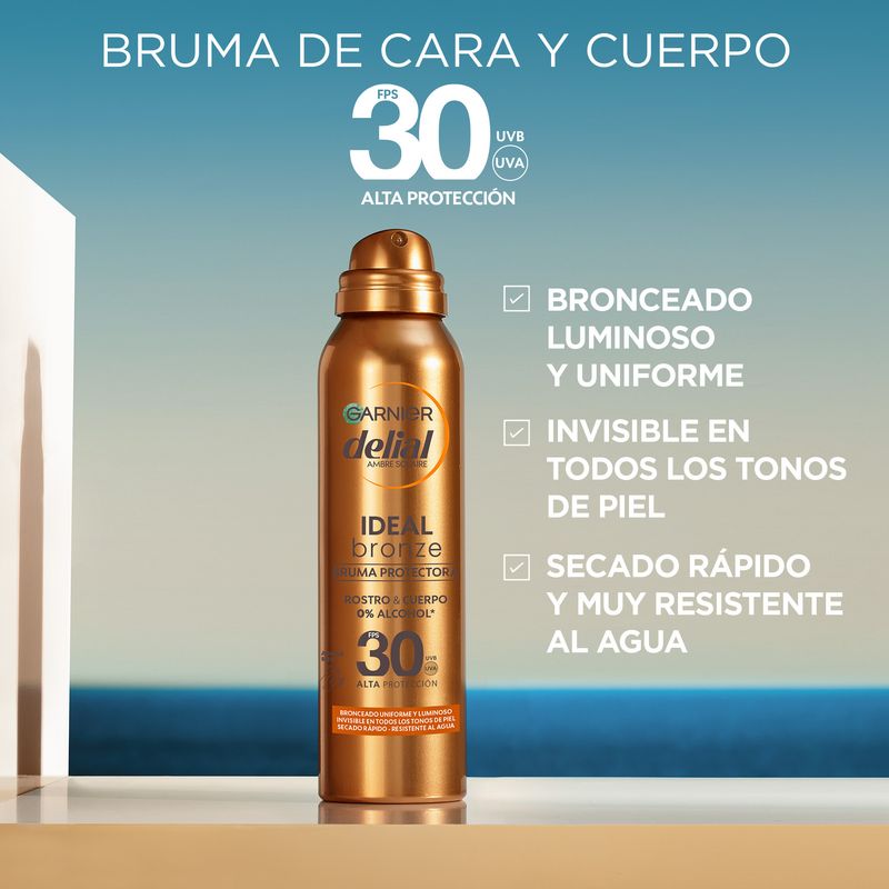 Garnier Delial Ideal Bronze Bruma Protectora Fps 30 150Ml