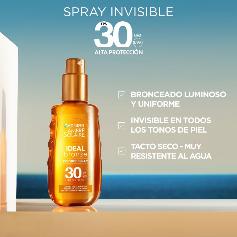 Garnier Delial Ideal Bronze Spray Invisible Fps30 Protector 150Ml