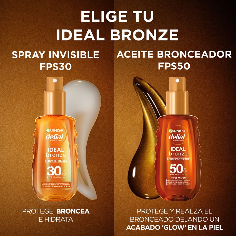 Garnier Delial Ideal Bronze Spray Invisible Fps30 Protector 150Ml