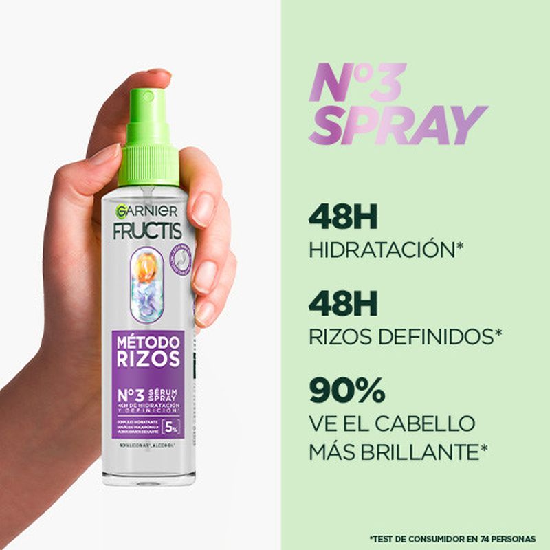 Garnier Fructis Método Rizos Sérum Nº3 Rizos Hidratados Y Definidos Durante 48H 150Ml