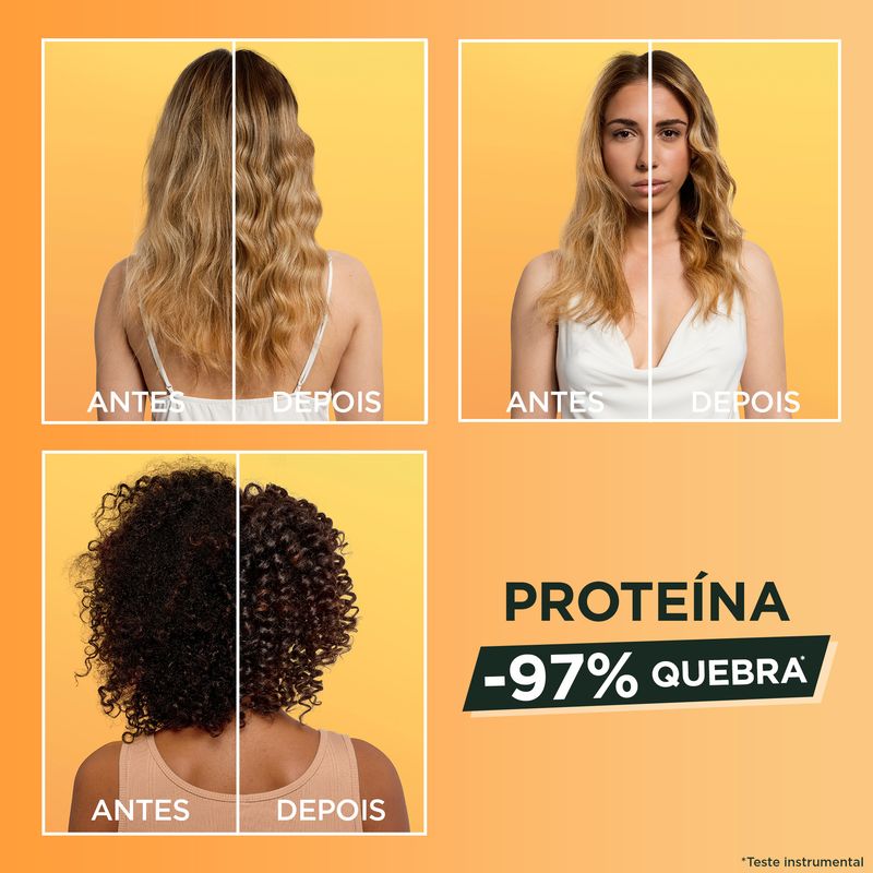 Garnier Hair Booster Proteína Tratamiento 3-En-1 Para Un 97% Menos De Rotura Del Cabello*