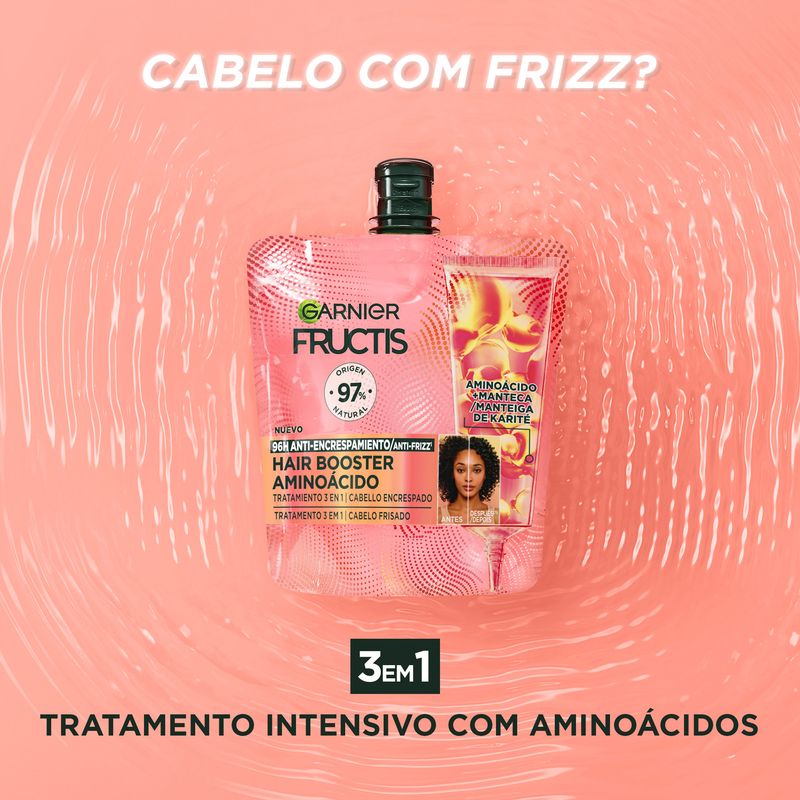 Garnier Hair Booster Aminoácido Tratamiento 3-En-1 Para 96H Antiencrespamiento*