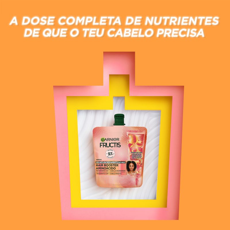 Garnier Hair Booster Aminoácido Tratamiento 3-En-1 Para 96H Antiencrespamiento*