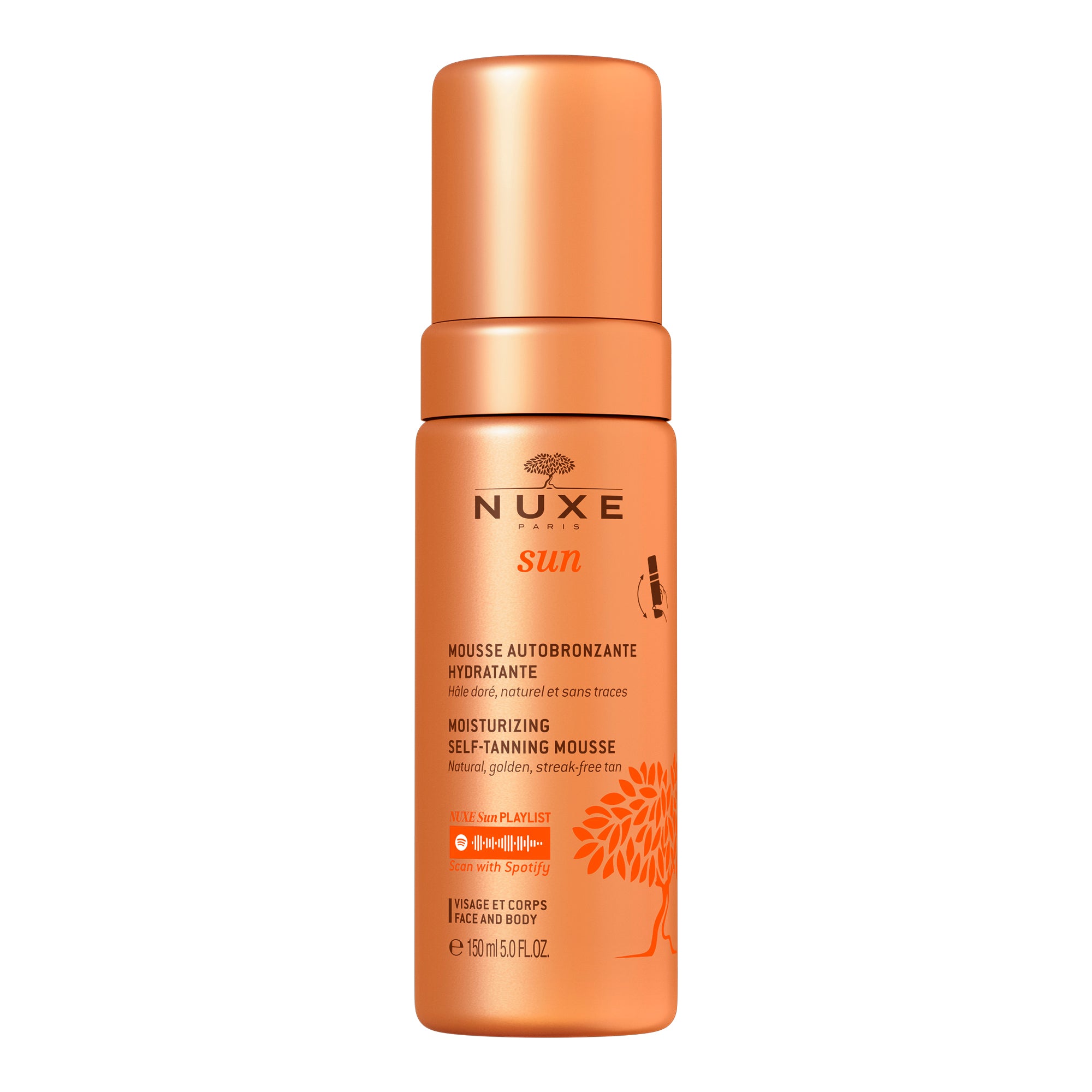 Nuxe Espuma Autobronceadora Natural Tono Dorado Y Luminoso, 150 ml