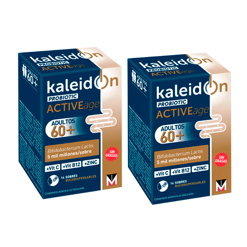 Kaleidon Active Age 60+ Probiotic Duplo, 2 x 14 sobres