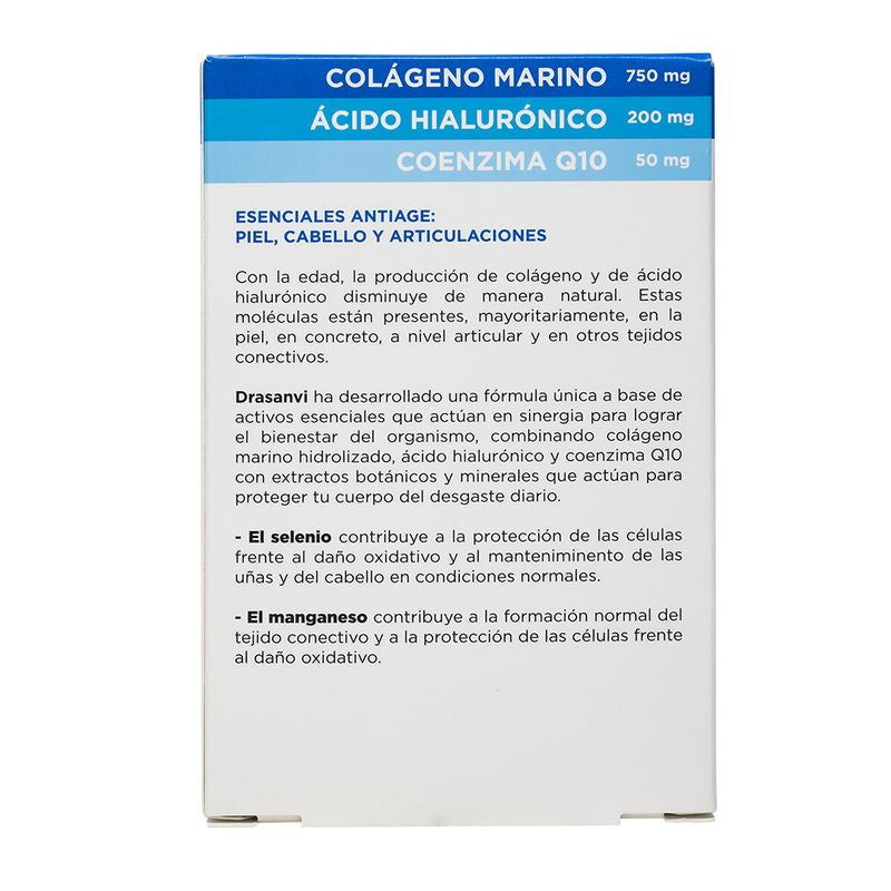 Drasanvi Cabello, Piel Y Uñas Collmar Esenciales Antiage, 60 comprimidos