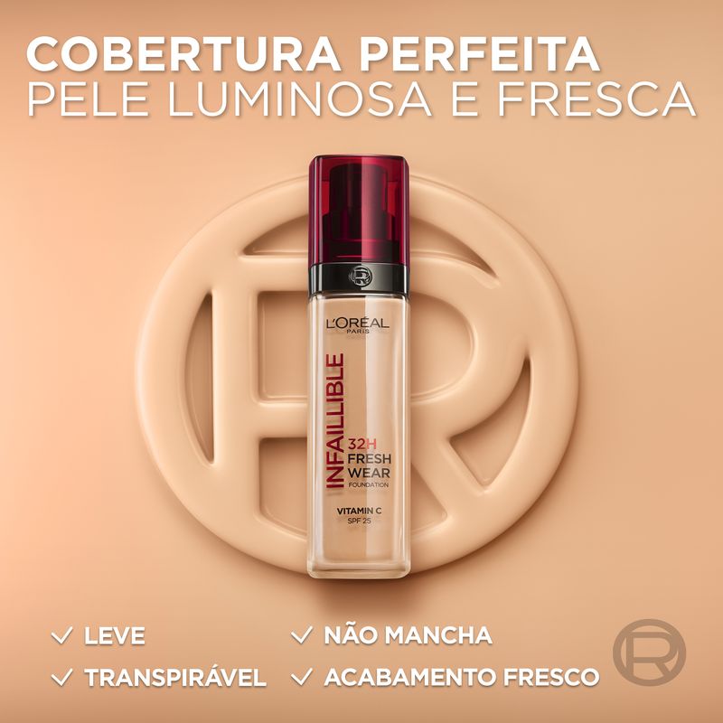 L'Oréal Paris Base De Maquillaje Infaillible 32H Freshwear 30Ml Tono 125