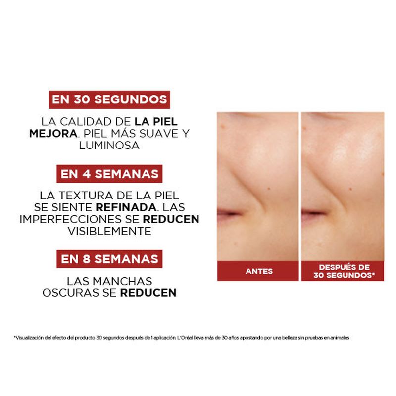 L'Oréal Paris Revitalift Tónico Perfeccionador Efecto Tensor, Extracto Sandía, Piel Suave Y Brillante En 30 Segundos, 180Ml