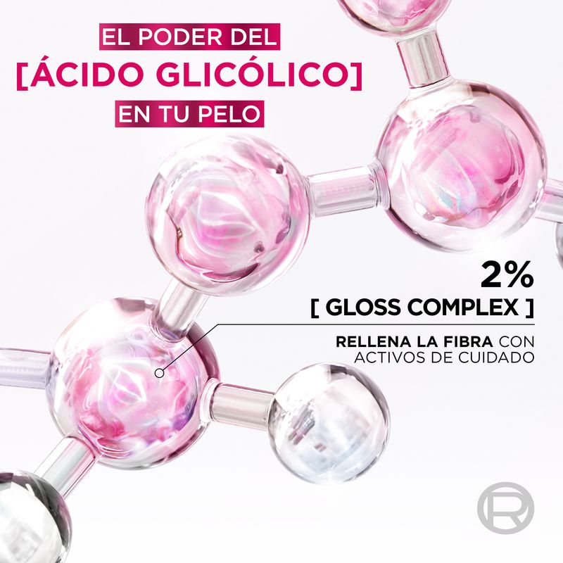 L'Oréal Paris Elvive Champú Glycolic Gloss Con Ácido Glicólico Cabello Suave Y Brillante