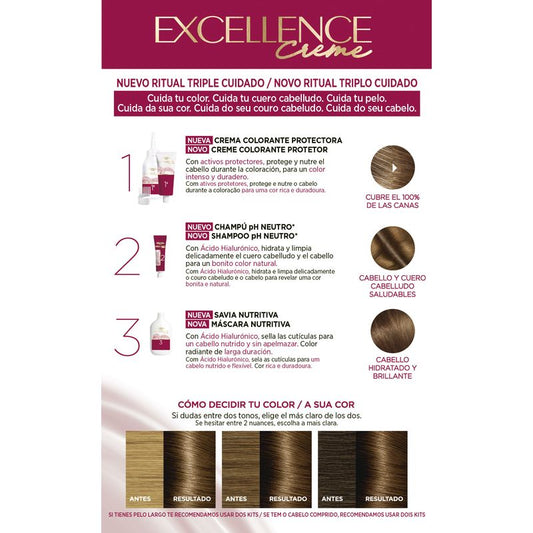 L'Oréal Paris Excellence Creme Tinte Permanente - Tono 5.3 Chocolate Praliné