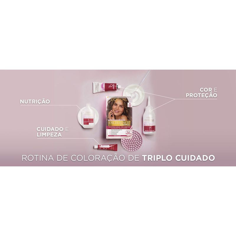 L'Oréal Paris Excellence Creme Tinte Permanente - Tono 4.54 Castaño Caoba Cobrizo