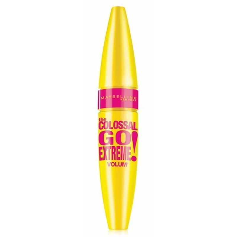 Maybelline New York The Colossal Go Extreme Black máscara de pestañas negra volumen, 9,5 ml