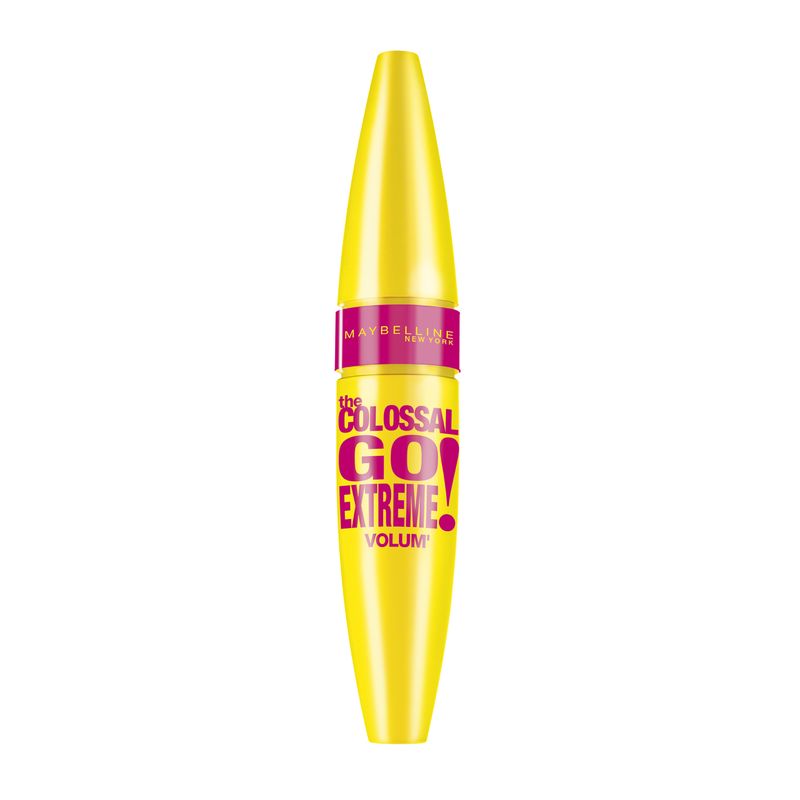 Maybelline New York The Colossal Go Extreme Black máscara de pestañas negra volumen, 9,5 ml