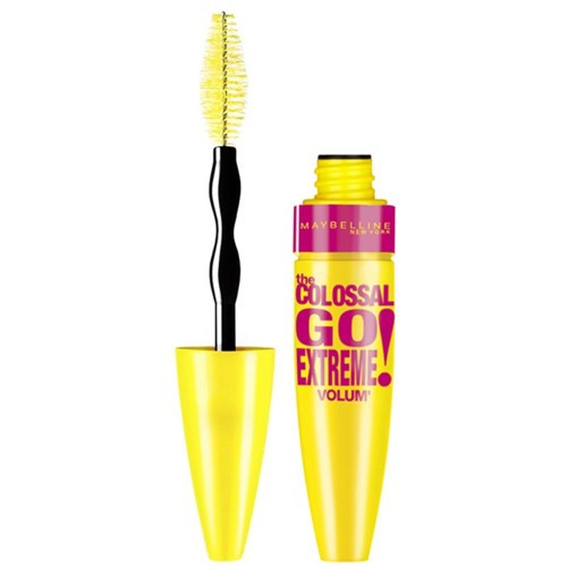 Maybelline New York The Colossal Go Extreme Black máscara de pestañas negra volumen, 9,5 ml