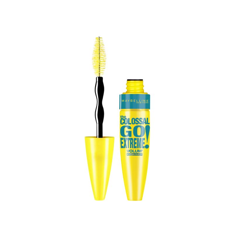 Maybelline New York The Colossal Go extreme Waterproof máscara de pestañas negra volumen, 9,5 ml