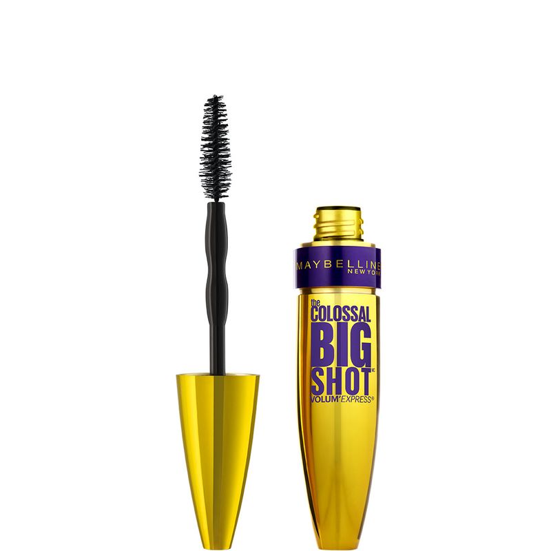 Maybelline New York máscara de pestañas The Colossal Big shot negra volumen, 9,5 ml