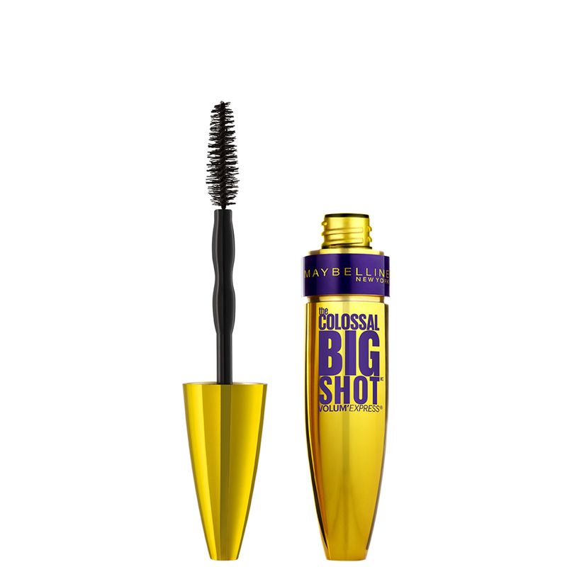 Maybelline New York máscara de pestañas The Colossal Big shot negra volumen, 9,5 ml