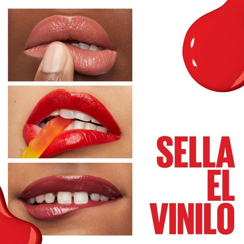 Maybelline New York Pintalabios Superstay Vinyl In, Tono 25 Red-Hot