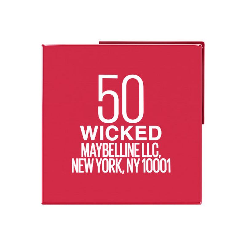 Maybelline New York Pintalabios Superstay Vinyl Ink, Tono 50 Wicked