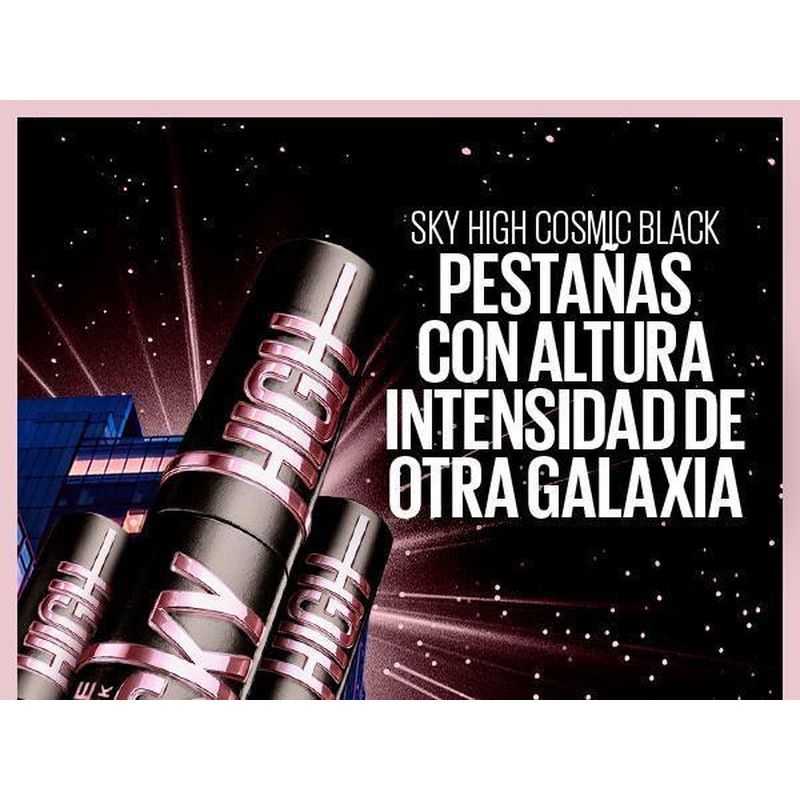 Maybelline New York Lash Sensational Sky High Cosmic: Máscara de pestañas, longitud y volumen, ultra negros