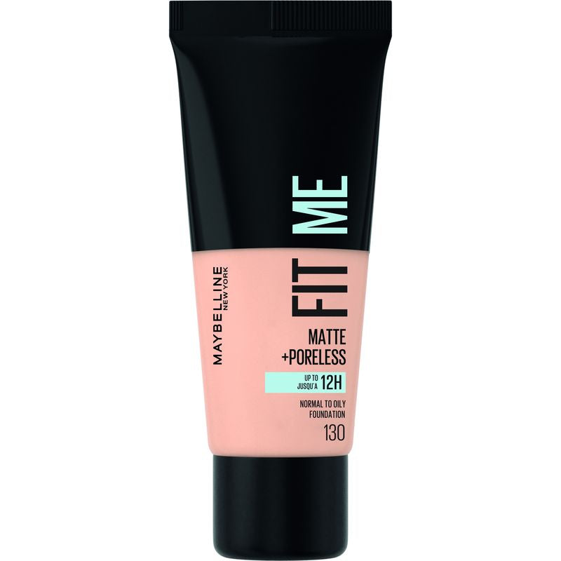 Maybelline New York Fit Me Mate Y Afinaporos Tono 130 Se Adapta A Tu Tono De Piel Y Mejora Su Textura, Ideal Para Pieles Claras