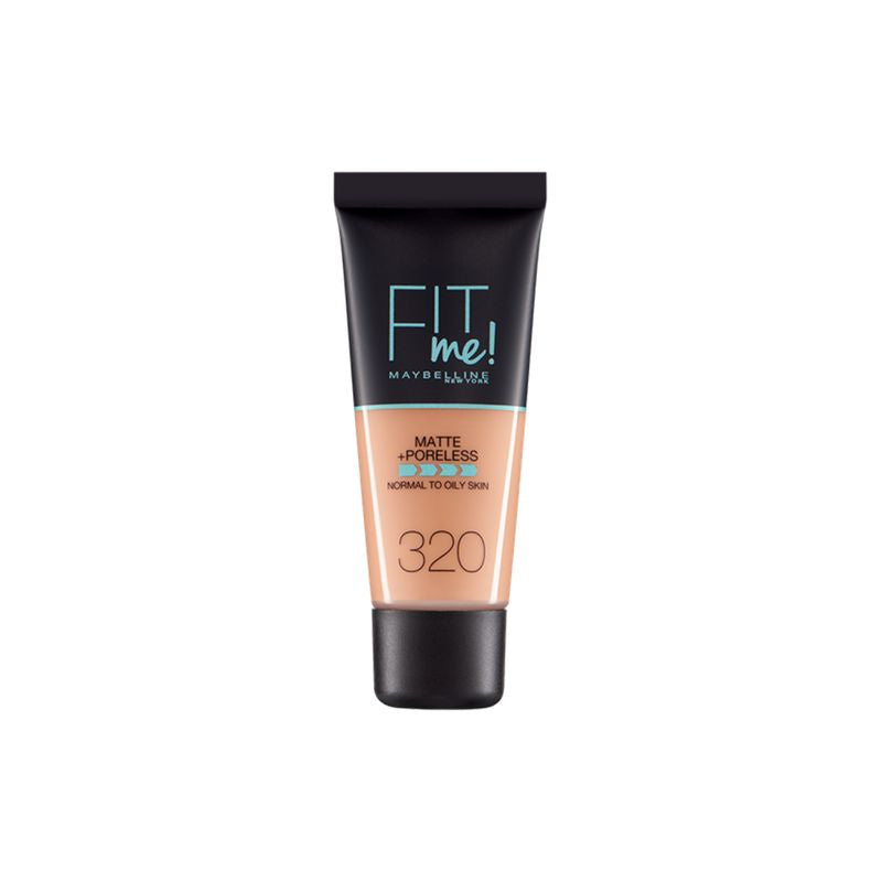 Maybelline New York Fit Me Mate Y Afinaporos Tono 320 Natural Tan Base De Maquillaje Calca A Tu Tono Y Textura Pieles Oscuras - 30Ml