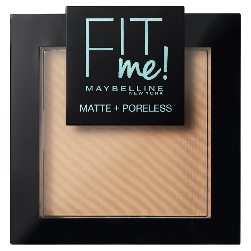 Maybelline New York Polvos Matificantes Fit Me Mate Y Afinaporos Tono 220 Natural Beige Pieles Medias Oscuras. - 9Gr