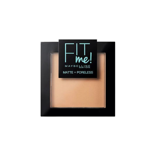 Maybelline New York Polvos Matificantes Fit Me Mate Y Afinaporos Tono 220 Natural Beige Pieles Medias Oscuras. - 9Gr