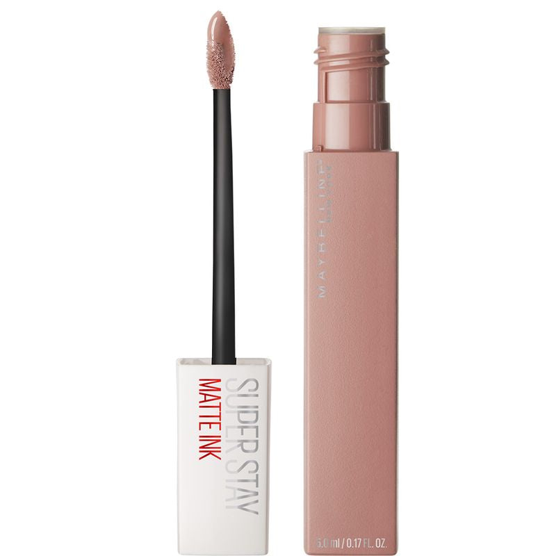 Maybelline New York Pintalabios Mate Larga Duración Superstay Matte Ink Tono 05 Loyalist Color Nude