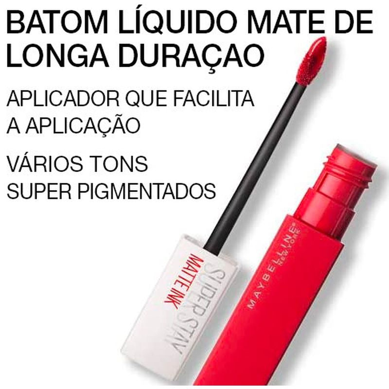 Maybelline New York Superstay Matte Ink Pintalabios Mate Larga Duración Tono 15 Lover Color Nude