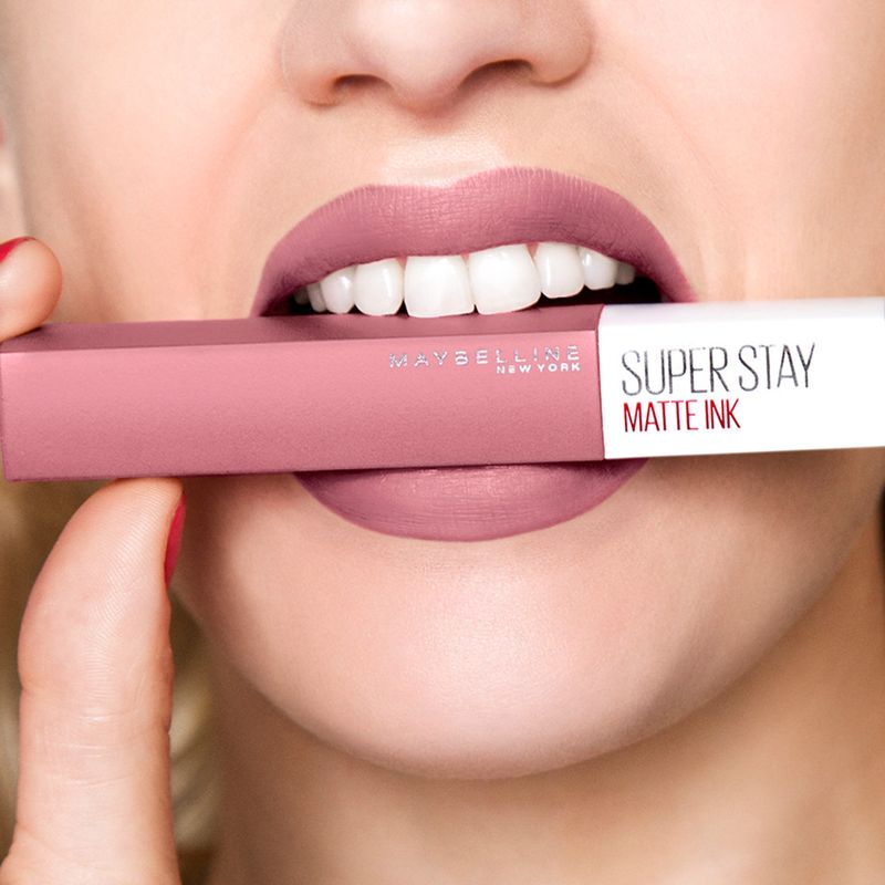 Maybelline New York Superstay Matte Ink Pintalabios Mate Larga Duración Tono 15 Lover Color Nude