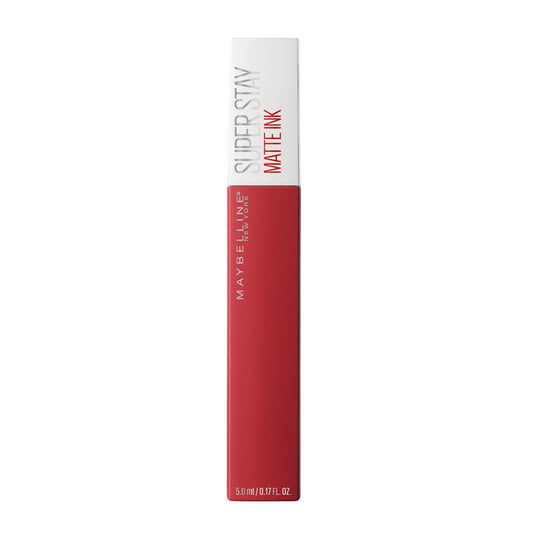 Maybelline New York Superstay Matte Ink Pintalabios Mate Larga Duración Tono 20 Pioneer Color Rojo