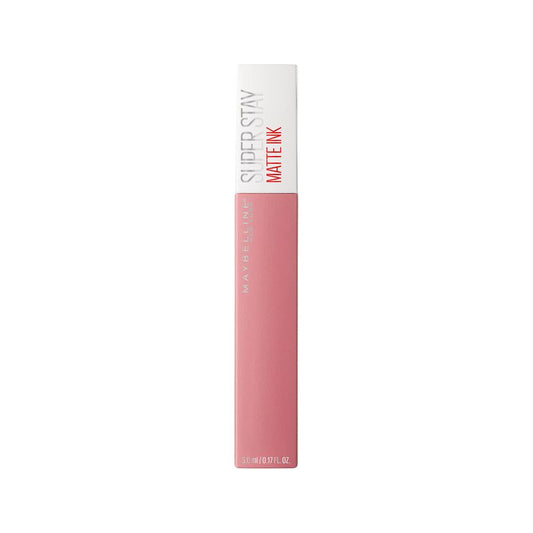 Maybelline New York Superstay Matte Ink Pintalabios Mate Larga Duración Tono 10 Dreamer Color Nude Rosa