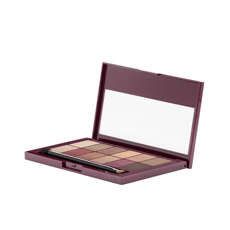 Maybelline New York The Burgundy Bar Paleta De Sombras De Ojos 12 Sombras Colores Nude Y Granates- 9,6 G