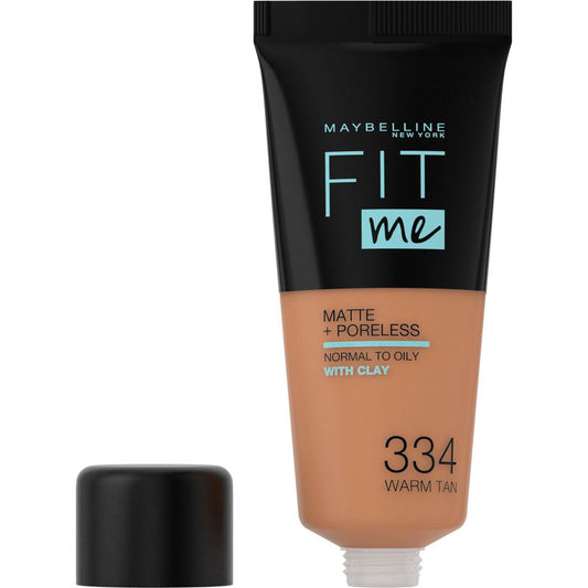 Maybelline New York Fit Me Mate Y Afinaporos Base De Maquillaje Tono 380 Rich Expresso Calca Tu Tono Y Textura Pieles Muy Oscuras - 30Ml