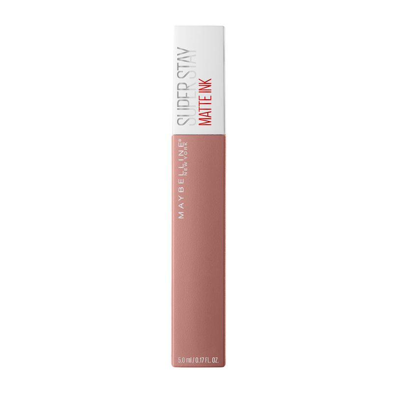 Maybelline New York Superstay Matte Ink Pintalabios Mate Larga Duración Tono 60 Poet Color Nude