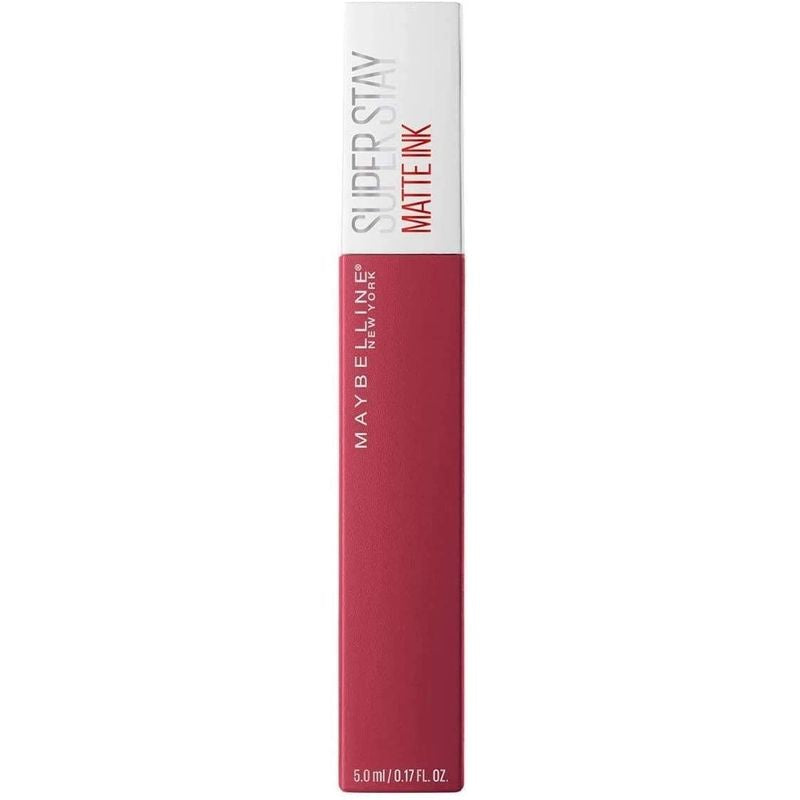 Maybelline New York Superstay Matte Ink Pintalabios Mate Larga Duración Tono 80 Ruler Color Rojo